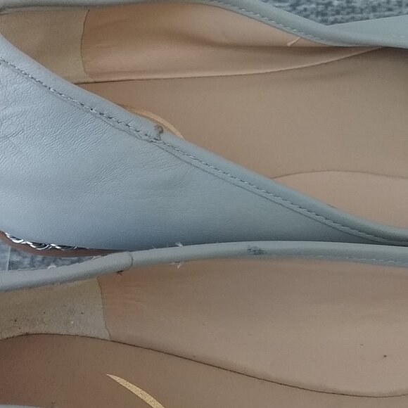 Sam Edelman Shoes Women's 9 Gray High Quality Flats Preppy Classic Chic Ballet - Picture 8 of 9